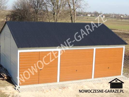 Garaż 9x7m, Biały