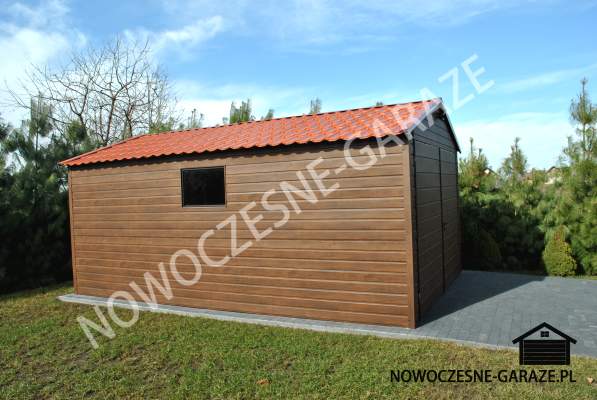 Garaż 3.5x5.5m Orzech